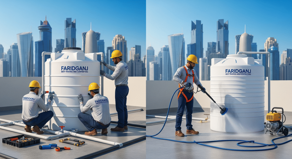 Water Tank Cleaning Process