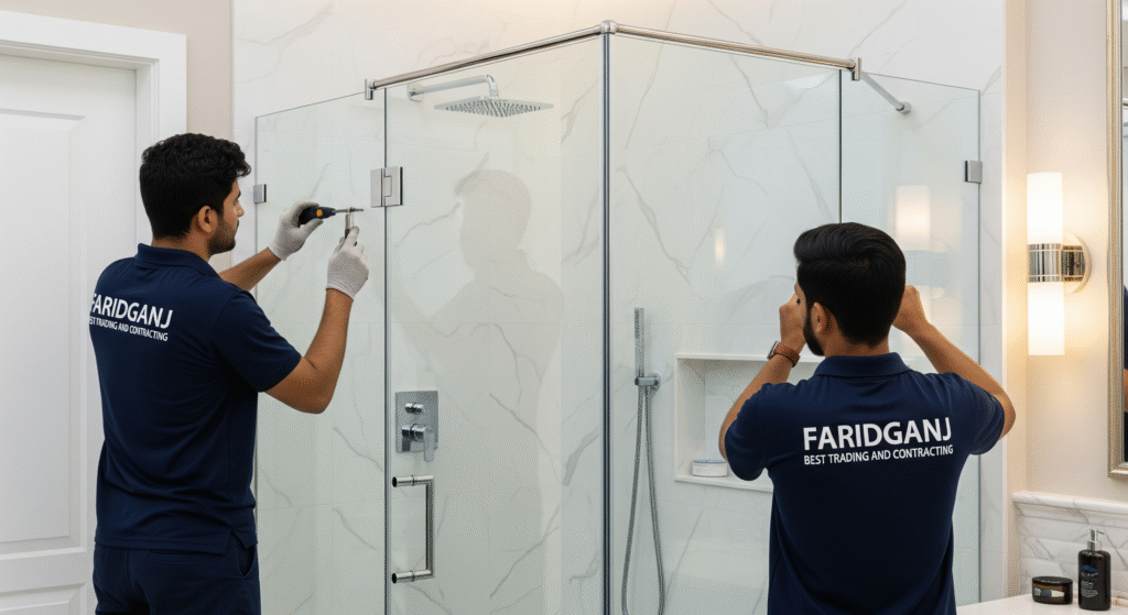 Bathroom Shower Glass Partitions in Qatar