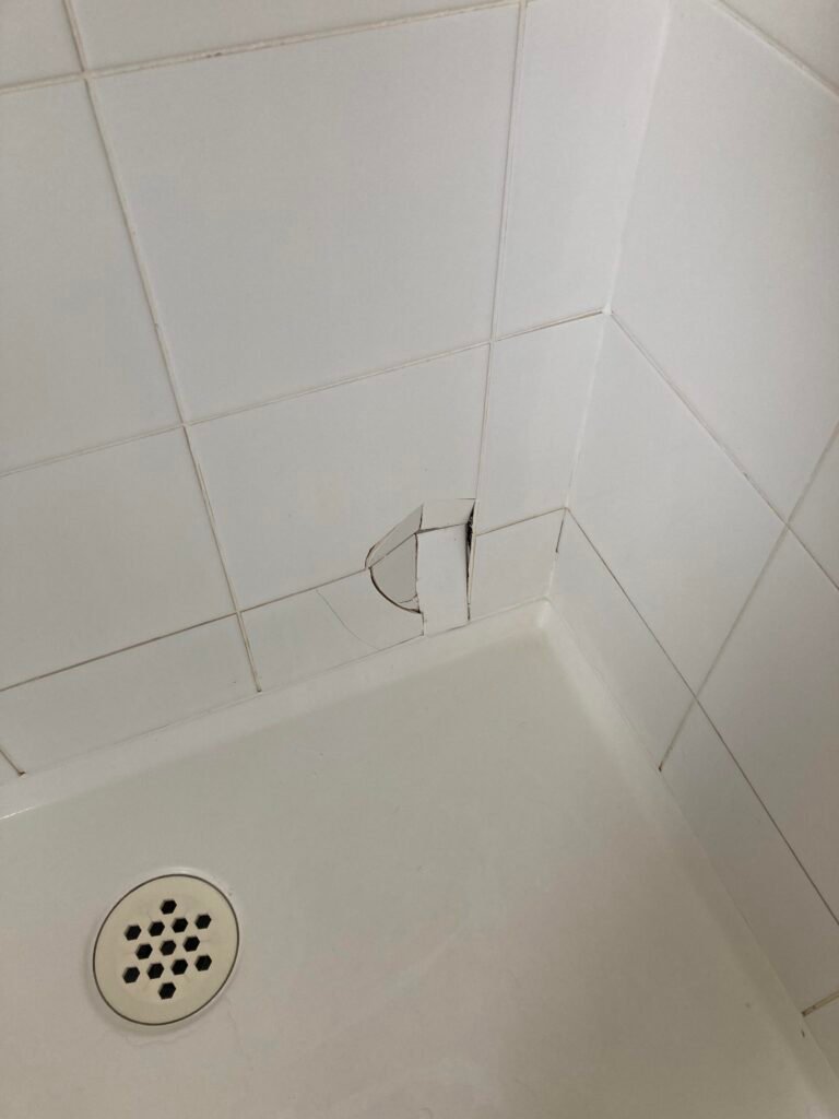 Damaged Bathroom tile