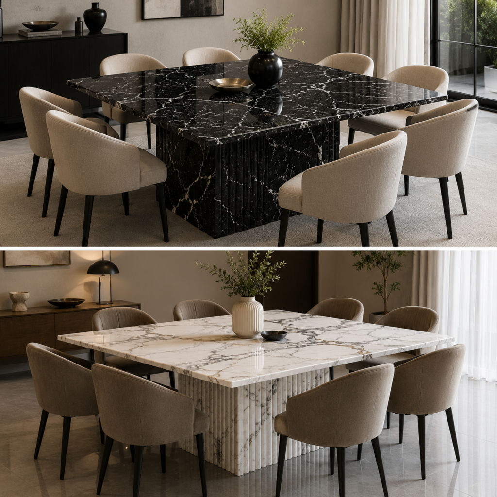 Marble Dining Table Square Doha