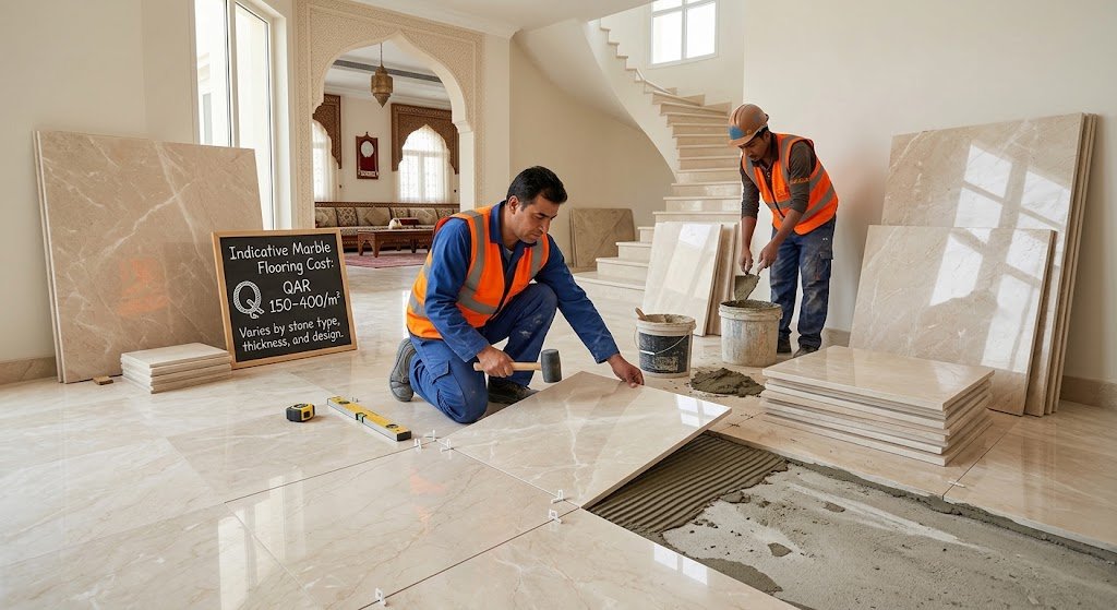 Marble Flooring fixing Cost 