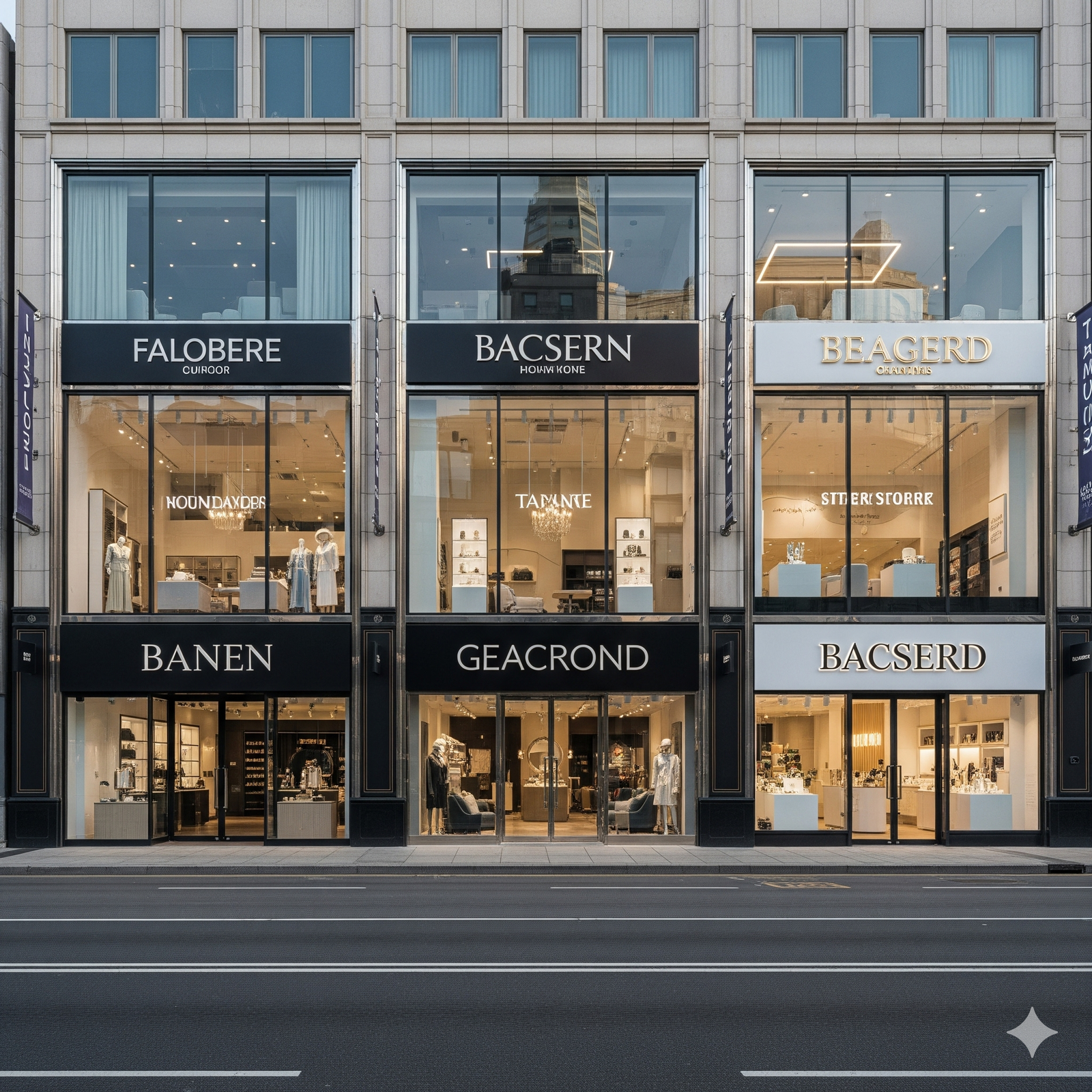 Commercial storefronts & showroom works