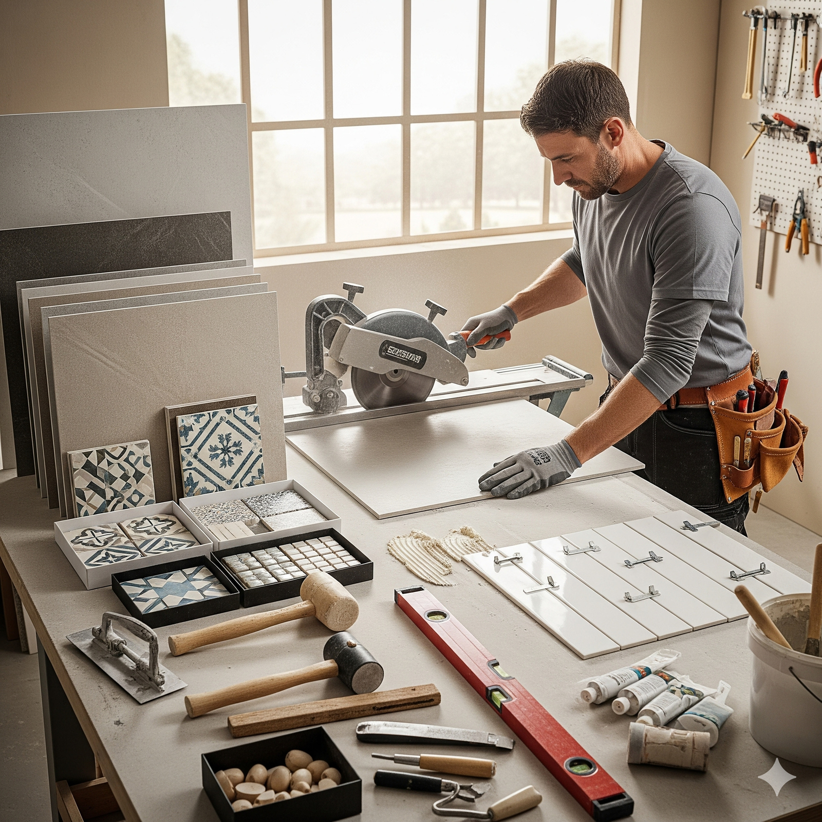 Skilled tile worker supply