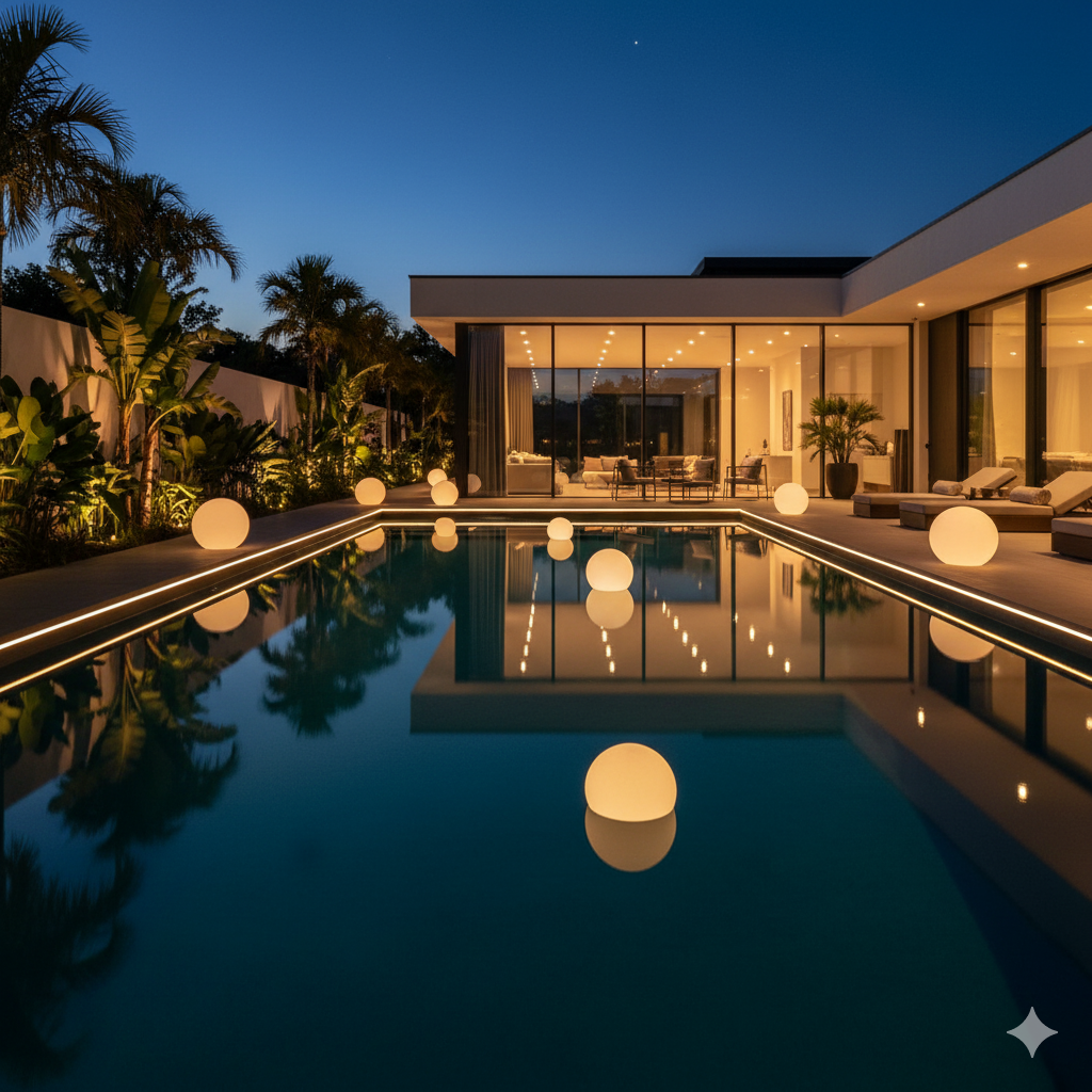 Swimming Pool Lighting Installation