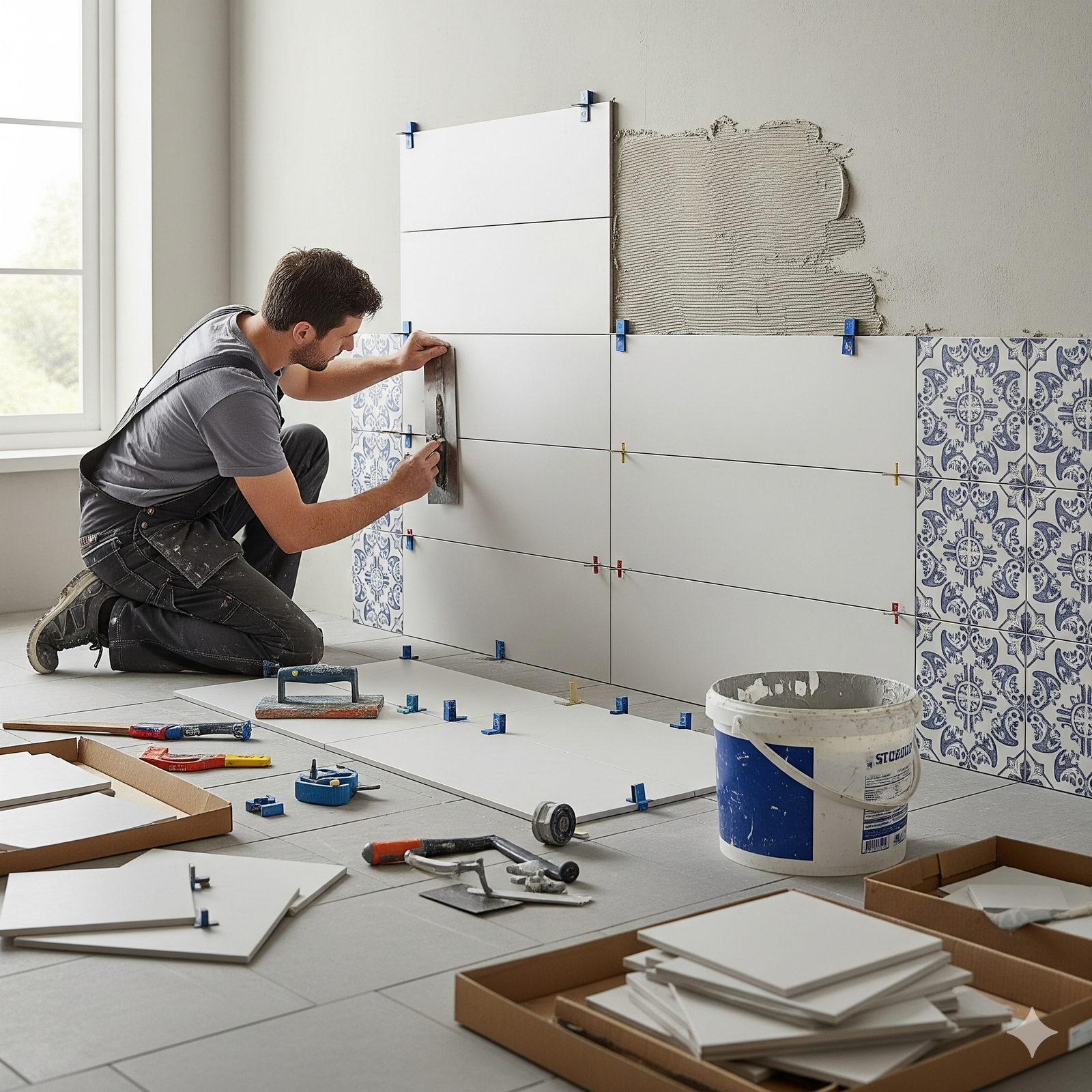 Porcelain & ceramic tile fixing