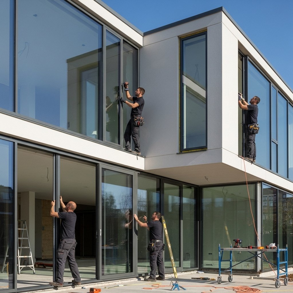 Automatic Manual Sliding Door Installation